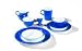 Arzberg 2155 Farbwelt, Speiseteller, Durchmesser 26 cm blau