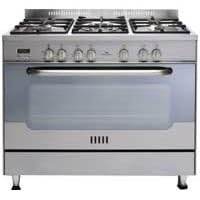 90cm Dual Fuel Range Cooker c/w 5 Burner Gas Hob (DF91)