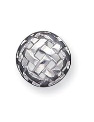 Sterling Silver 14mm Fancy Ball Post Earrings QE3491"