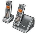 Uniden DECT 6.0 Compact Cordless Phone with Caller ID and Extra Handset and Charging Cradle.
