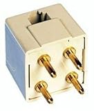 AT&T 16524 Portable 4 Prong Adaptor - Ivory