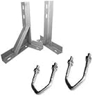 12 Inch T K Galvanised Aerial Wall Brackets 2 Large U Bolts By Aerials Satellites Cables