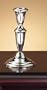 "Empire Sterling Trumpet Plain Border Candlestick - 6.5"""
