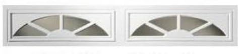Clopay - Sunset Long (2 pc) Window Inserts White