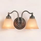 Murray Feiss Corinthian Bronze Bristol Bathroom & Vanity 2 Bulbs