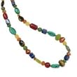 .925 Silver & Multi-Stone Necklace- 16 +2"