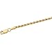 14K Yellow Gold Diamond Cut Rope Chain - 24 inches