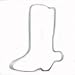 Cowboy Boot Metal Cookie Cutter