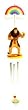 Cowardly Lion Windchime