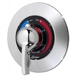 Symmons Temptrol II pressure balancing tub/shower mixing valve with lever handle and built in choke for diverter spout 15-2