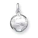 Sterling Silver Diamond-Cut Soccer Ball Charm