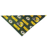 Green Bay Packers Dog Bandana ((Small/Medium: 10-14 inches))