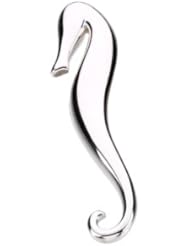 Sterling Silver Seahorse Brooch Pin Pendant