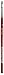 Da Vinci CosmoTop Spin Series 5880 Watercolor Synthetic Flat Paint Brush Size 2