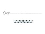 14k White Gold 0.42mm Box Chain Necklace, 16
