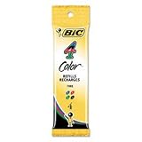 Ballpoint Pen Refill for 4-Color Rtrctbl Ballpoint Pen,Fine Point,4 Colors/Pack BICFRM41