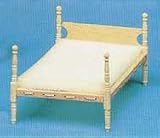 Dollhouse Miniature Four Post Double Bed Kit-The Colonial Collection