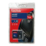 Sandisk Micro / SD / Mini / Transflash 1GB Memory Card with 3 in 1 Adaptor