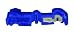 3M Scotchlok T-Tap Nylon Insulated Self-Stripping Female QuickSlide 952X Disconnect 16-14 AWG (Blue) - 100 Pieces