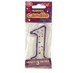 Betty Crocker Numeral Candle 1 1CT (Pack of 18)