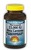 Nature's Life Mixed Carotenoids, 25,000 IU Beta , 250 Softgels