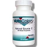 Nutricology Natural Source E, Softgels, 120-Count
