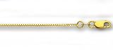 14K Yellow Gold Classic Box Chain -- 0.8mm wide, 13, 16, 18, 20, 22, 24 or 30