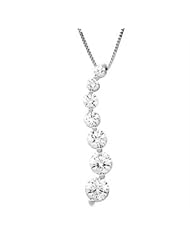 Ann Harrington Jewelry 14k White Gold 1/2 Or 1 Ct Tw Journey Diamond Pendant Necklace