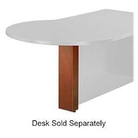 RUDALP4849BXFC - Feet, for Bullet Shaped Desk, Cherry