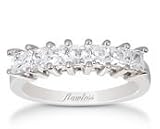 Platinum Princess Cut 7 Stone Wedding Band (1.19 ct. tw.)