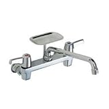 Delta Faucet Company 28T3433 Wall Mount Service Sink Faucet and Soap Dish, Chrome