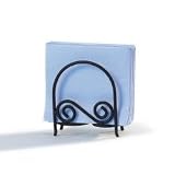 Scroll Napkin Holder (Black) (6"H x 5"W x 2.5"D)