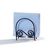Scroll Napkin Holder (Black) (6H x 5W x 2.5D)