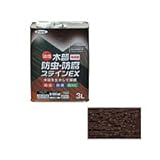アサヒペン　油性木部防虫・防腐ステインEX　3L　ダークオーク