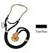 22K Gold Plated Sprague Rappaport Stethoscope by MDF Instruments Direct, NoirNoir - 1 Ea
