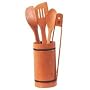 Joyce Chen Burnished Bamboo 5-Piece Utensil Set