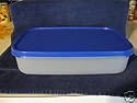 Tupperware Modular Mates Rectangular 1 Container- Brilliant Blue Seal