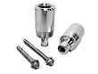 04-09 Yamaha FZ6 Shogun Frame Sliders No-Cut Black
