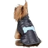 Casual Canine Navy Snow Puff Dog Vest large- 20 length