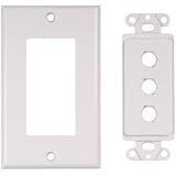 Buy 3 OPENING WALL PLATE WHTE by Acoustic Research