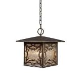 Landmark Lighting Montclair Outdoor Collection Hanging Lantern in Hazelnut Bronze