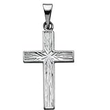 Platinum Cross Pendant - 18.0x12.0mm