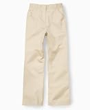 Izod Lux Girls EDV Flat Front Brushed Twill Pants