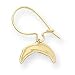 14K San Diego Chargers Lightening Bolt Kidney Earrings - NF1693