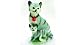 Figur Katze mit Baby 39 cm mit Bewegungsmelder