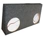 OBCON Dual 10" Ford '00-'11 Crew Cab F250/350 60/40 Split Seat Speaker Box (behind the seat) With Labyrinth Power Port