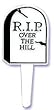 R.I.P. Over the Hill Tombstone Cupcake Picks - 12ct