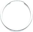 White-gold Endless Hoop Earrings Ear Jewelry New |C