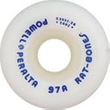Powell-Peralta "Rat Bones" 60mm 90A White Skateboard Wheels (Set of 4)