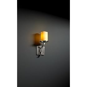 Sonoma 1 Light Nickel Sconce Candle Shade